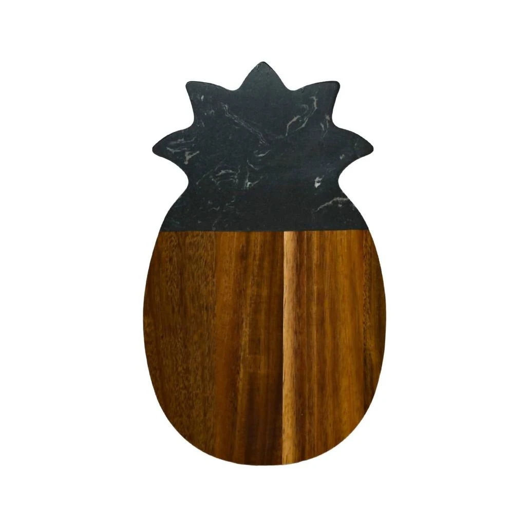 Creative Gifts International Creative Gifts International - Marble and Acacia Wood Pineapple Board 3