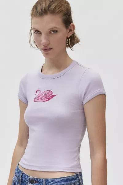 Kimchi Blue Kimchi Blue Swan Too Perfect Baby Tee