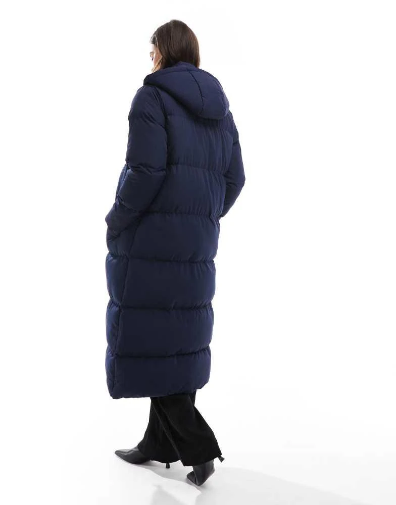 French Connection French Connection premium maxi puffer coat in midnight navy 4