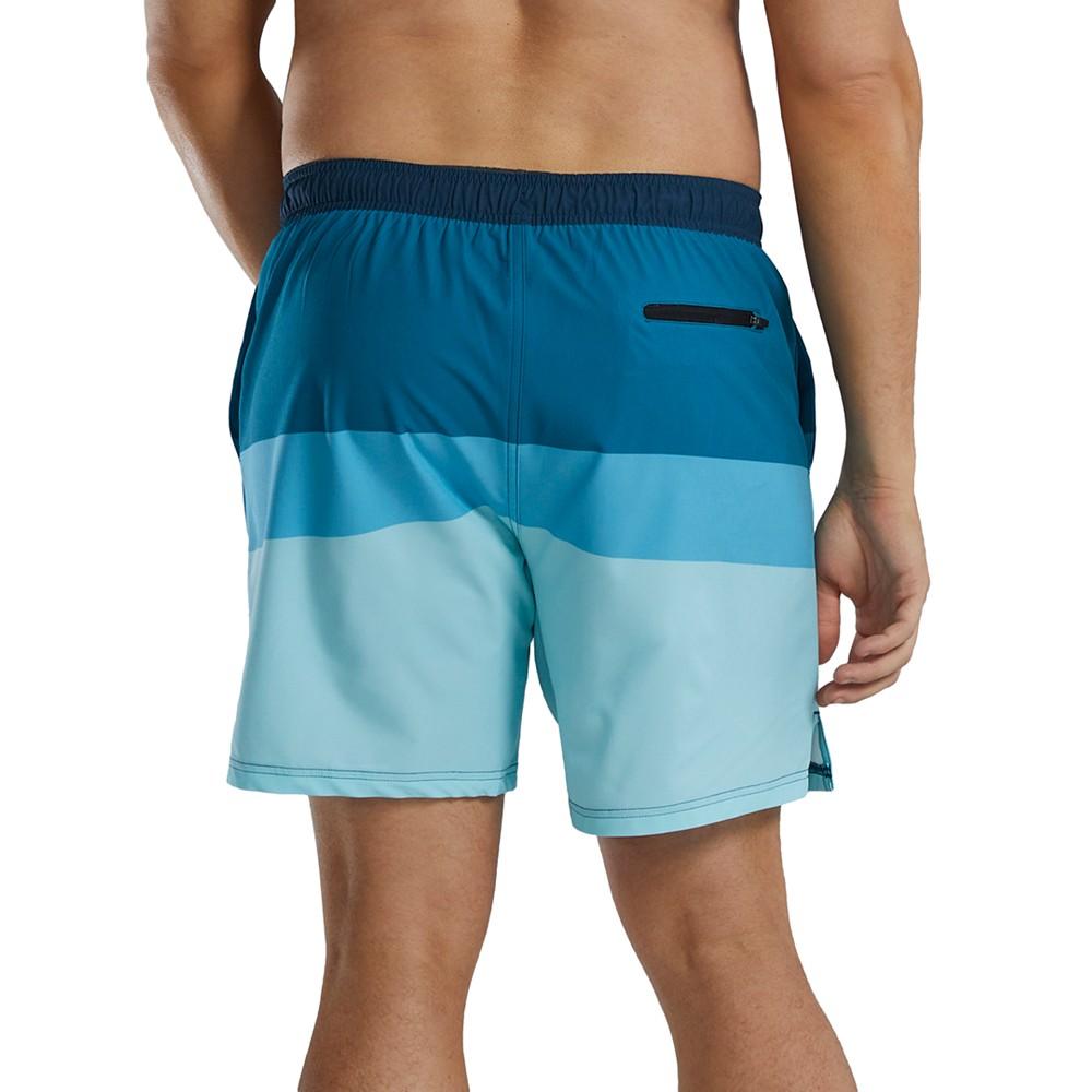 TYR Men's Skua Color Block Performance 7" Volley Shorts