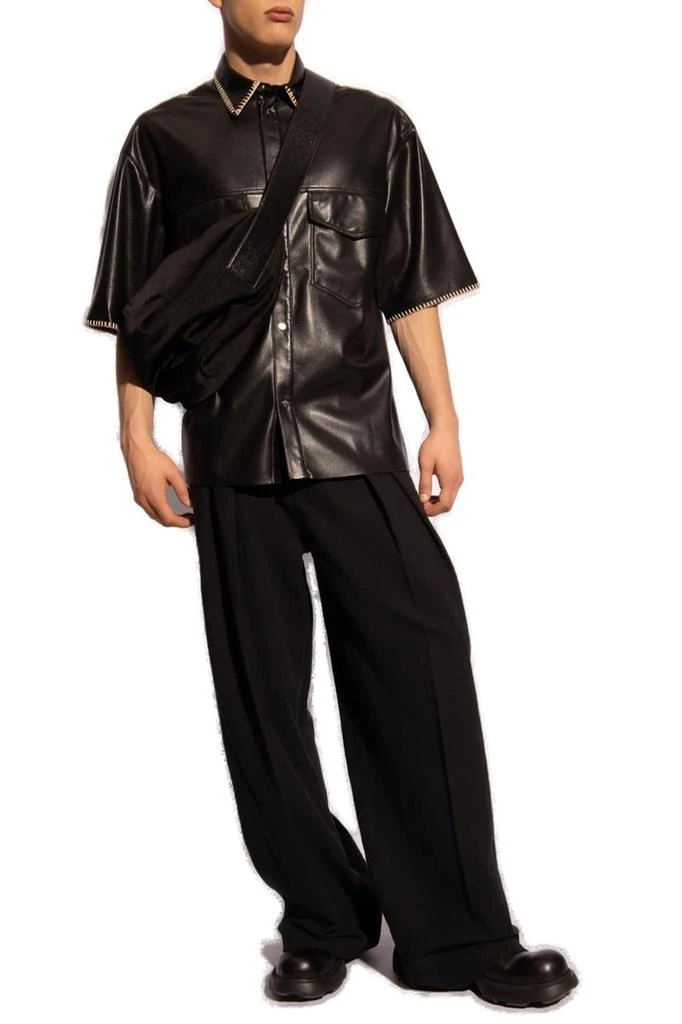 Nanushka Nanushka Mance Trim-Detailed Short-Sleeved Boxy Shirt 4