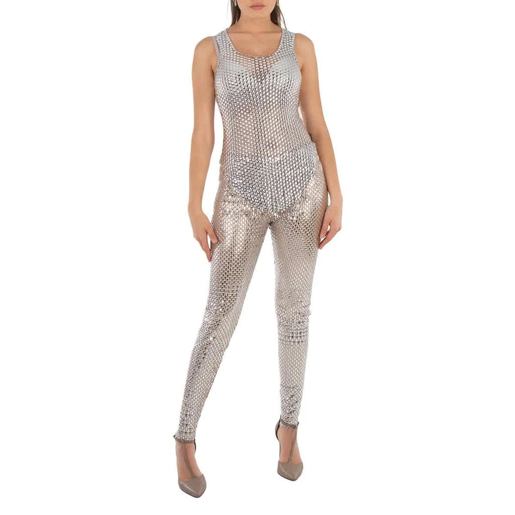 Burberry Textured Detailed Metallic Pants 1