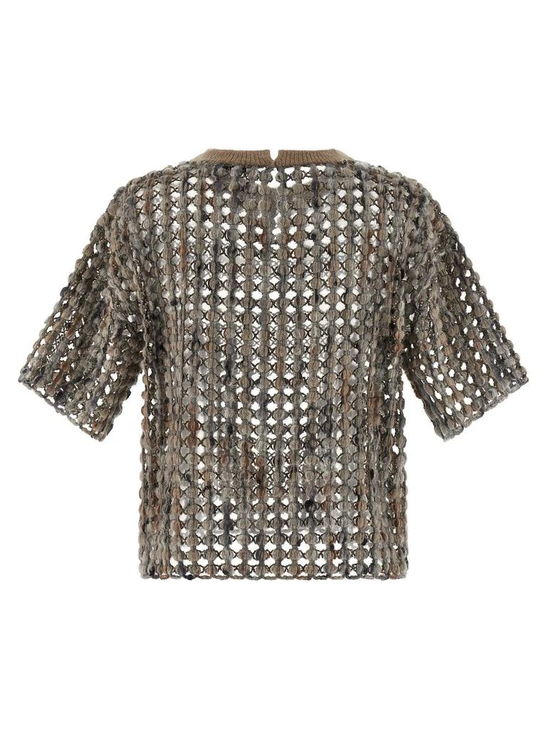 Brunello Cucinelli Brunello Cucinelli Short Sleeved Knitted Top 2
