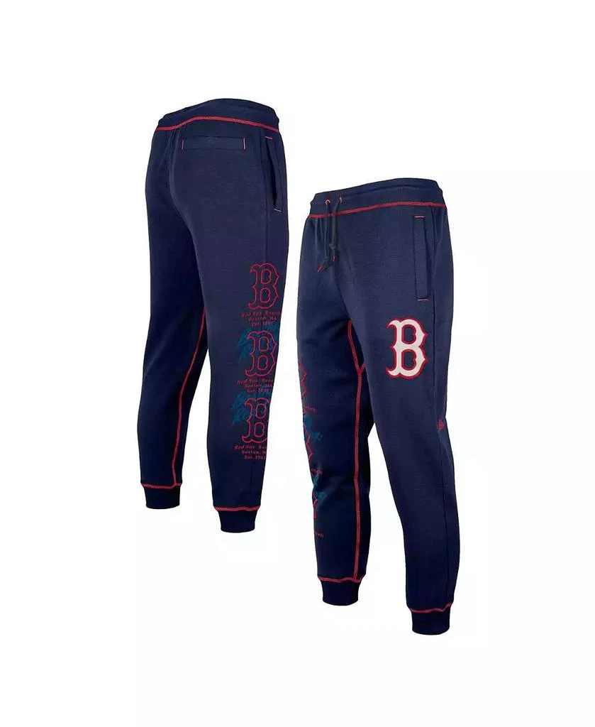 New Era Men's Navy Boston Red Sox Team Split Jogger Pants 1