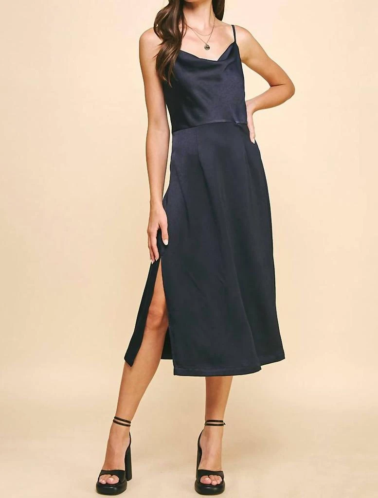 long striped maxi dress Lilla P Striped Maxi Shirt Dress Women's Dress Flax Stripe : XS