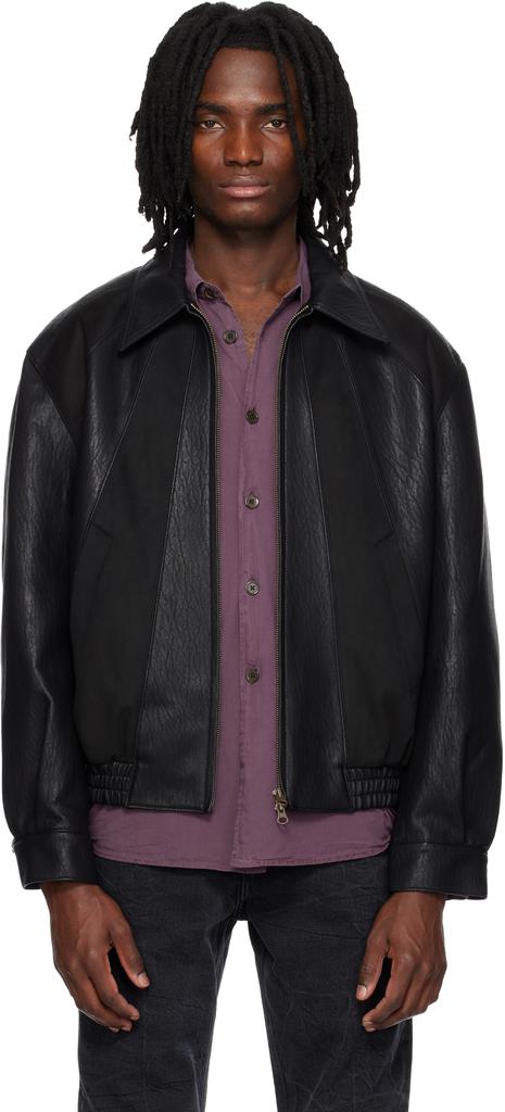 Black Vegetable A-2 Leather Jacket – On Sale Now with Up to 34