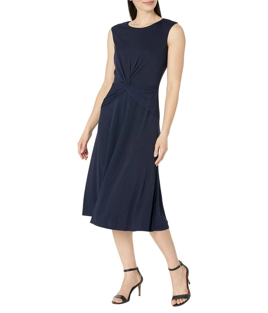 black jersey cami dress Black And White Paisley Bandana Print Jersey Midi Cami Dress main image 0