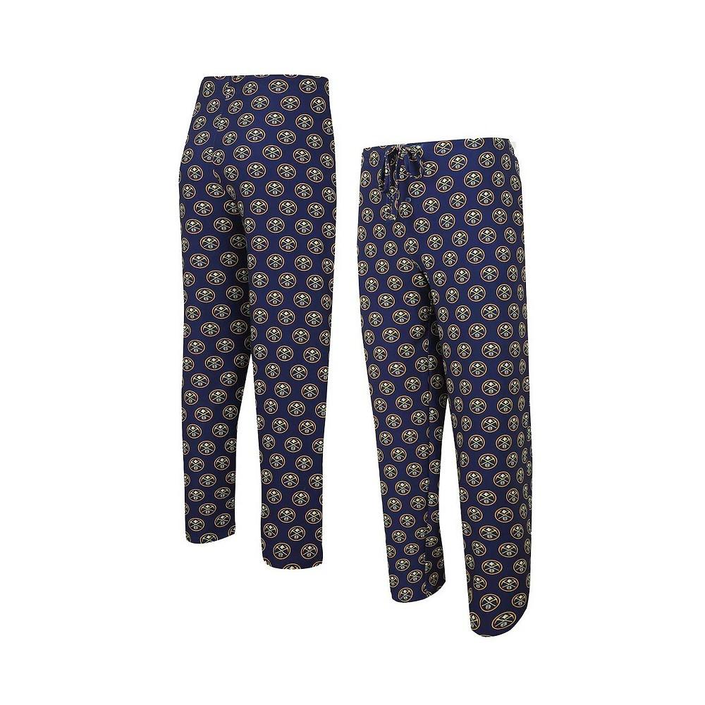 Concepts Sport Men's Navy Denver Nuggets Gauge Allover Print Pants