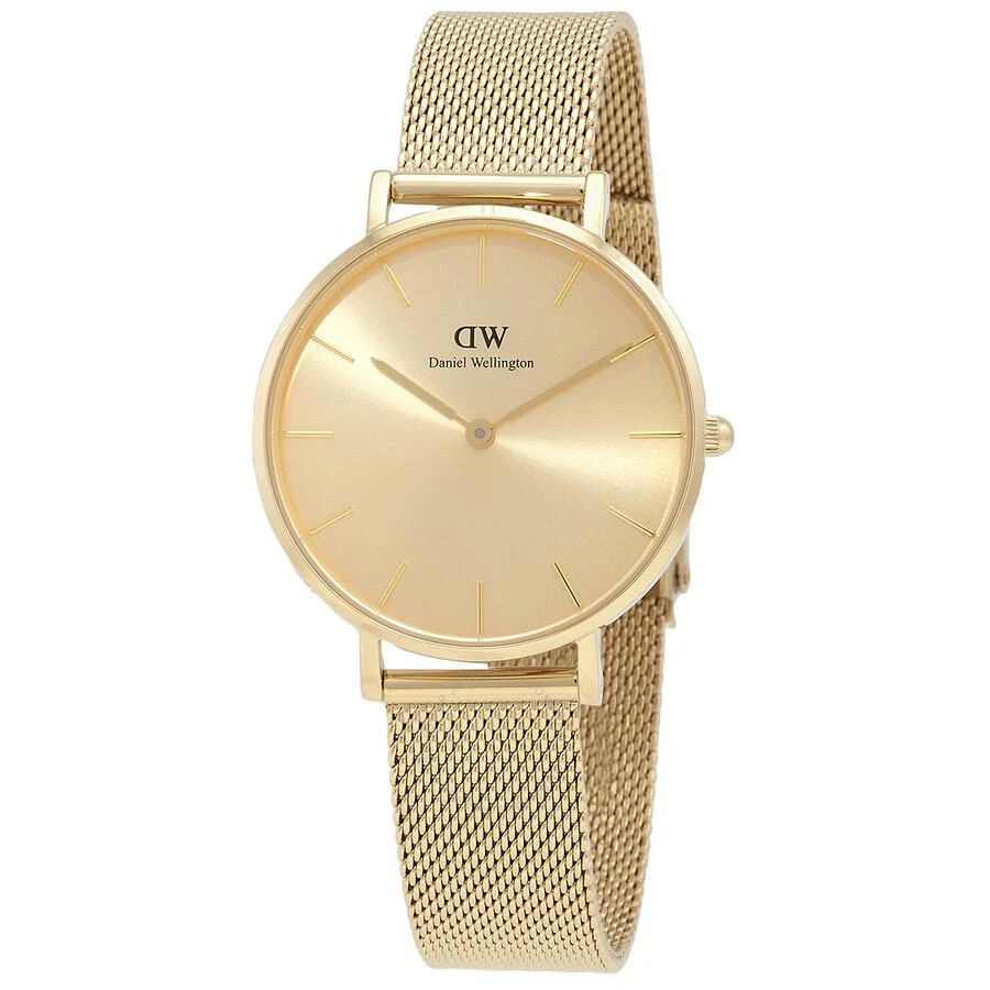 Daniel Wellington Petite Quartz Gold Dial Ladies Watch DW00100474 1