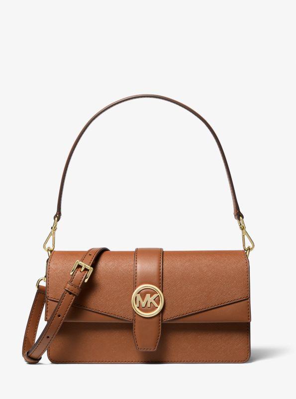 Michael Kors Greenwich Medium Saffiano Leather Shoulder Bag
