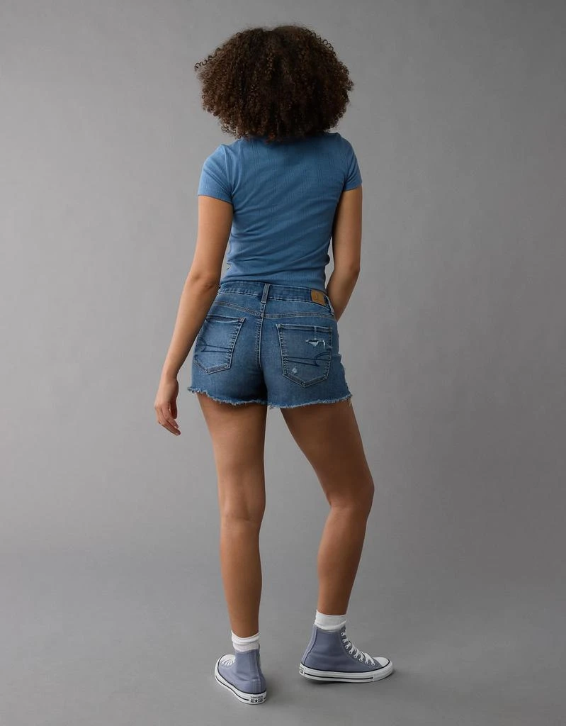AE AE Next Level Curvy Ripped Low-Rise Denim Midi Short 2