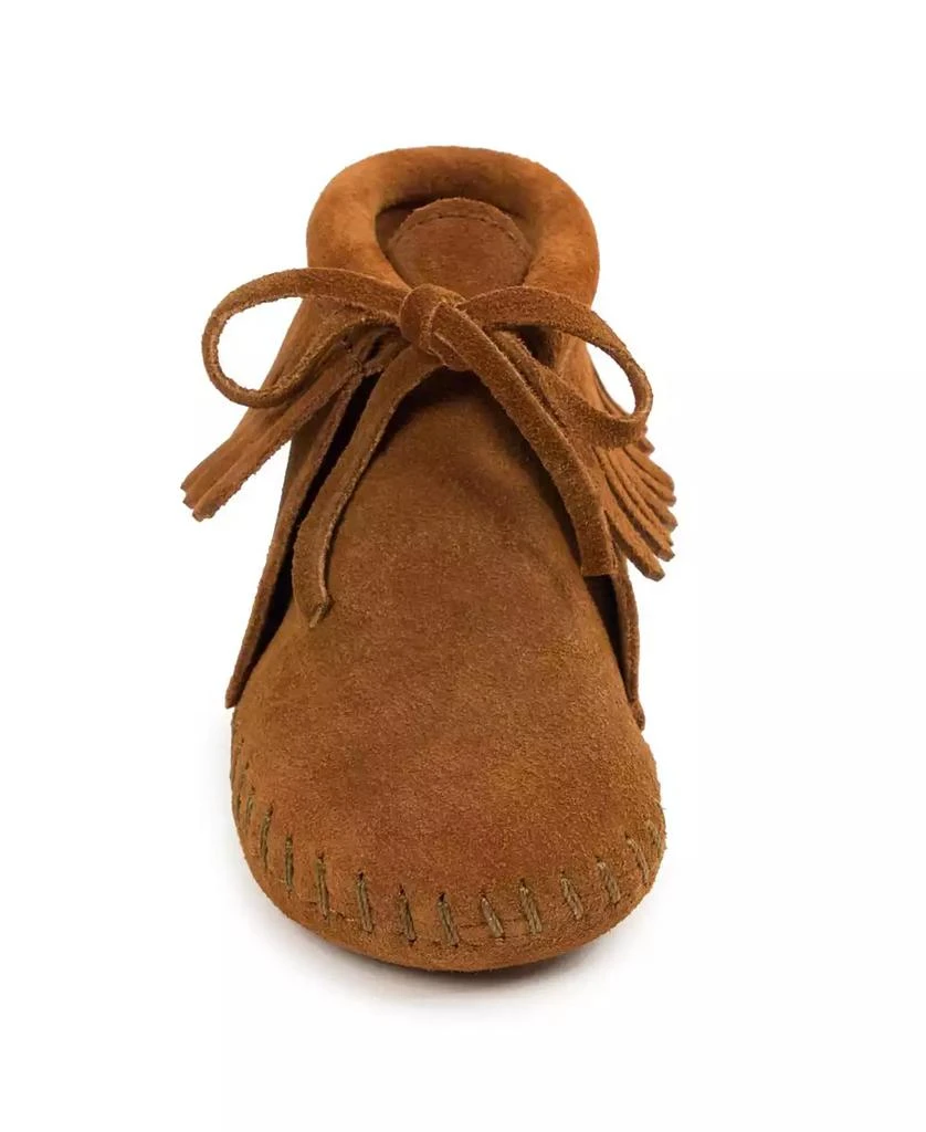 Minnetonka Baby Boys and Girls Suede Fringe Booties 4