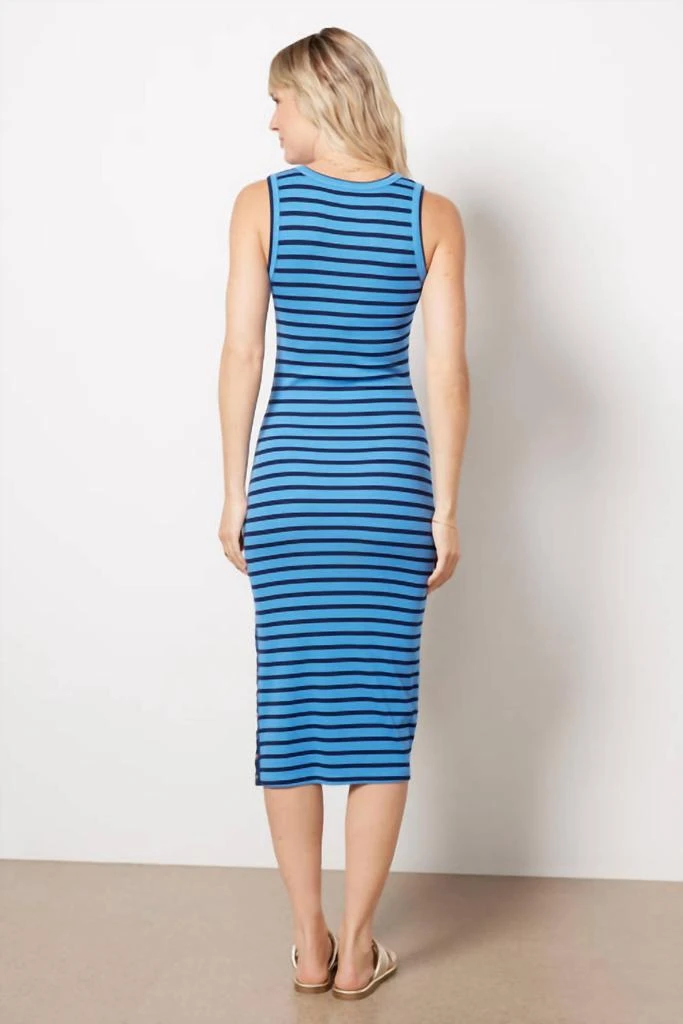knee length dresses for ladies Women's The Real Thing Striped Bodycon Midi Dress in Beige main image 1