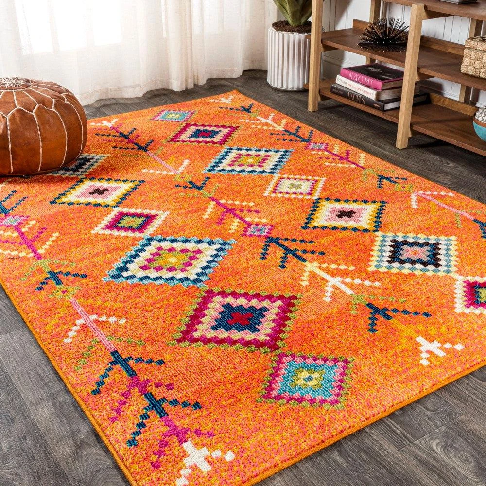 JONATHAN Y Tribal Love Geometric Area Rug 8