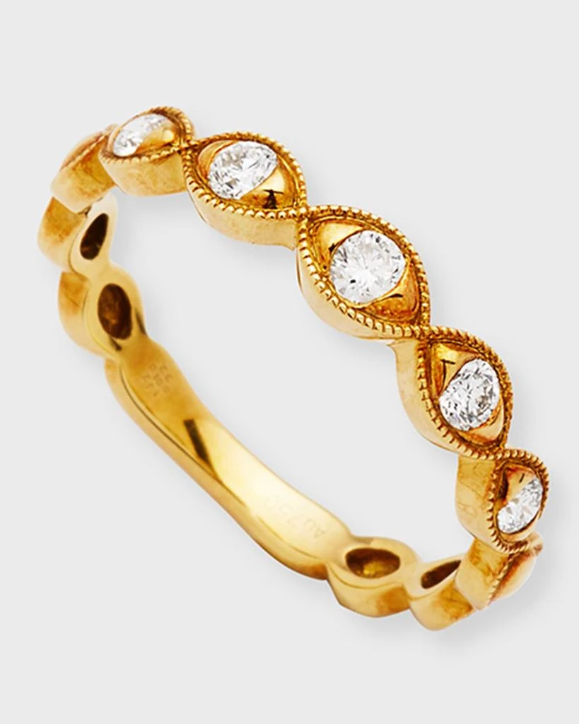 Memoire Stackables 18k Rose Gold Diamond Marquise Ring, Size 6.5, 0.23tcw 3