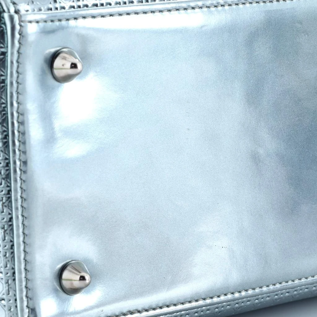 Dior Lady Dior Bag Micro Cannage Metallic Calfskin Medium 6