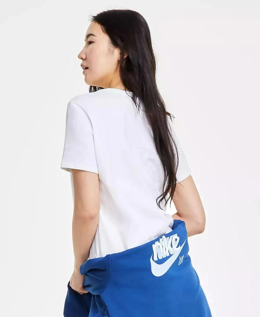NIKE Women's Sportswear Club French Terry Graphic Crewneck Fleece Sweatshirt 5