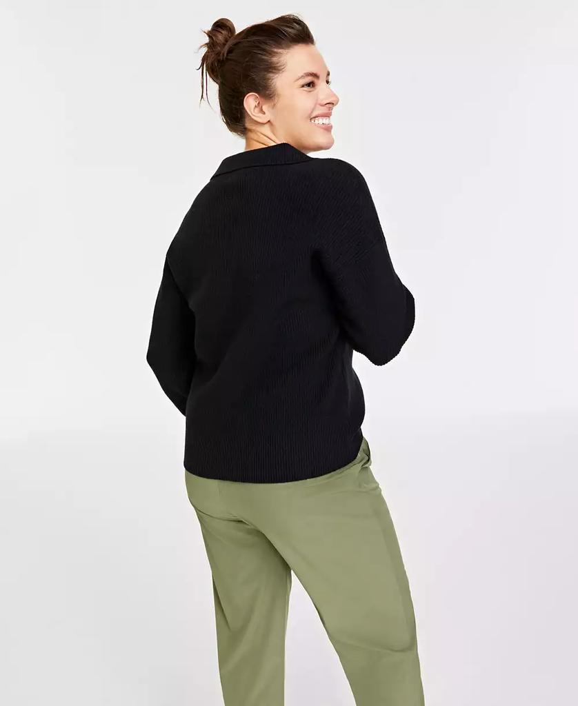 On 34th Women's Collared V-Neck Sweater, Created for Macy's