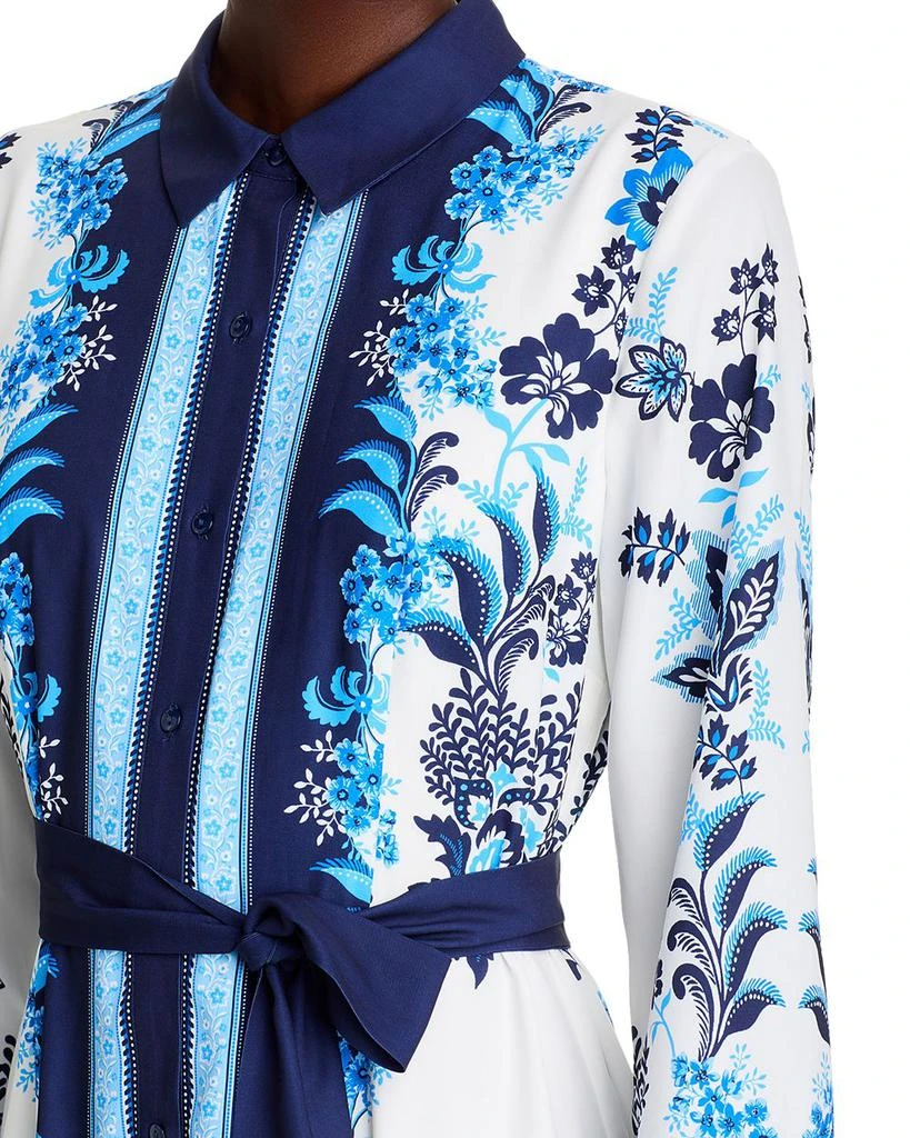 Tahari Printed Belted Shirt Dress 6