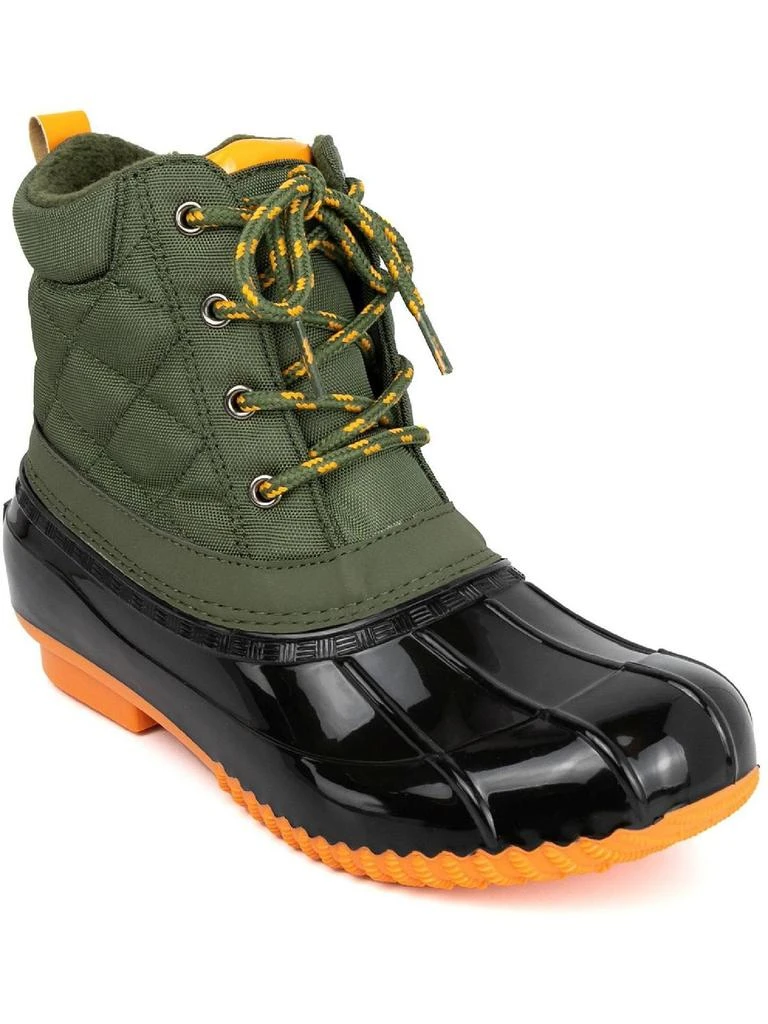 Sugar Skippy Womens Lace-Up Quilted Rain Boots 1