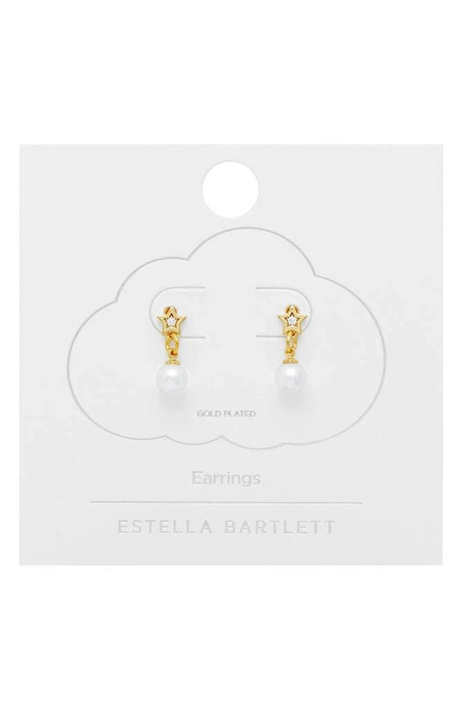 ESTELLA BARTLETT Star 
Faux Pearl Drop Earrings