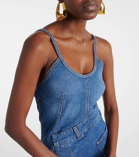 JW Anderson Asymmetric denim midi dress 4
