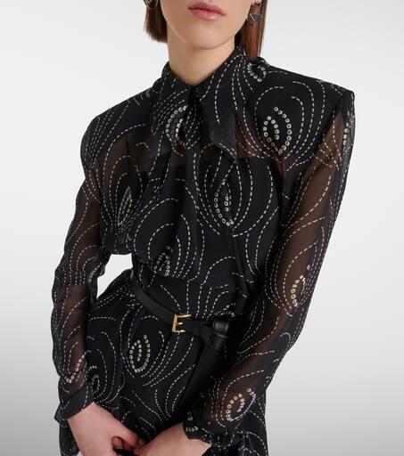 【関税&送料込】Celine Phyton-Printed Georgette Draped Midi Prada Printed georgette midi dress - Dresses & Skirts - Free