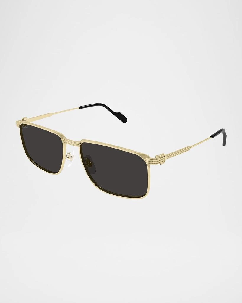 Cartier Men's CT0534SM Metal Rectangle Sunglasses 3