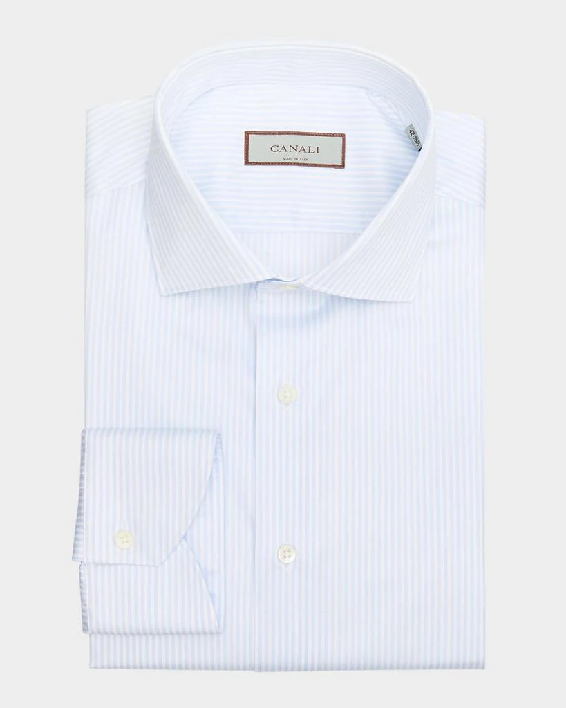 Canali Men's Pinstripe Long-Sleeve Shirt 1