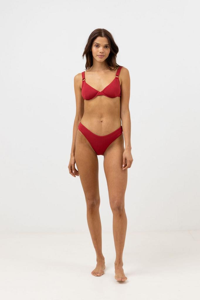 Rhythm Rhythm - Maillot De Bain Avoca Ring Underwire Top - Berry - Femme