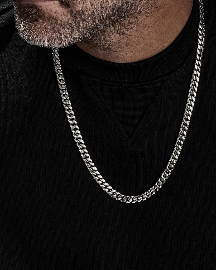 David Yurman 8mm Men's Curb Chain Necklace in Silver