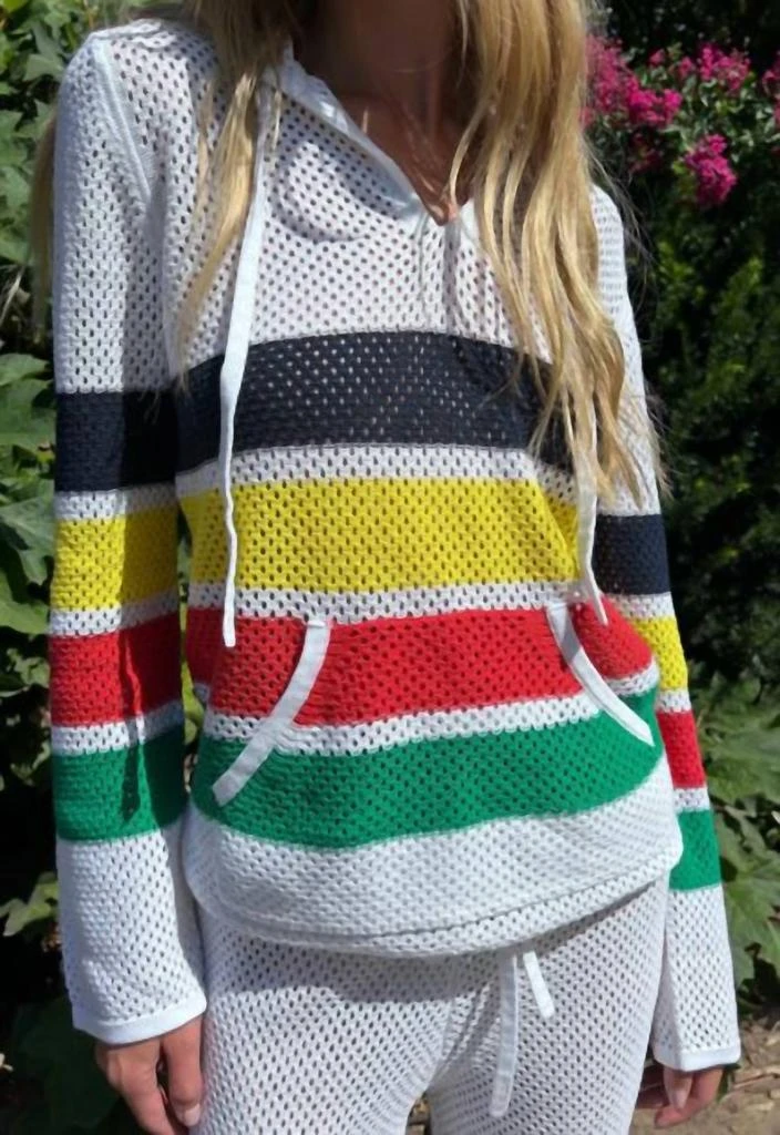 Jocelyn Jocelyn - Knit Striped Hoodie 1