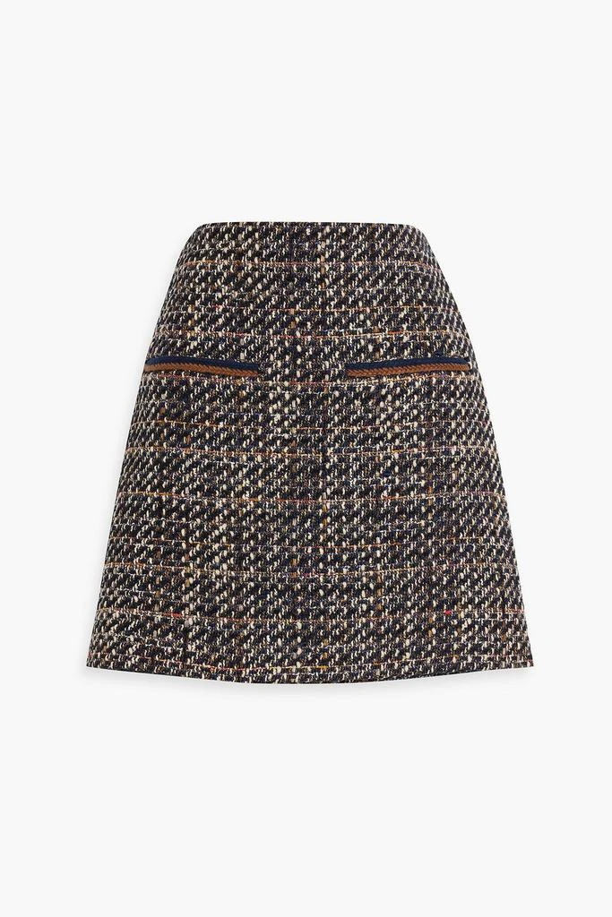 VERONICA BEARD Perry metallic tweed mini skirt 1