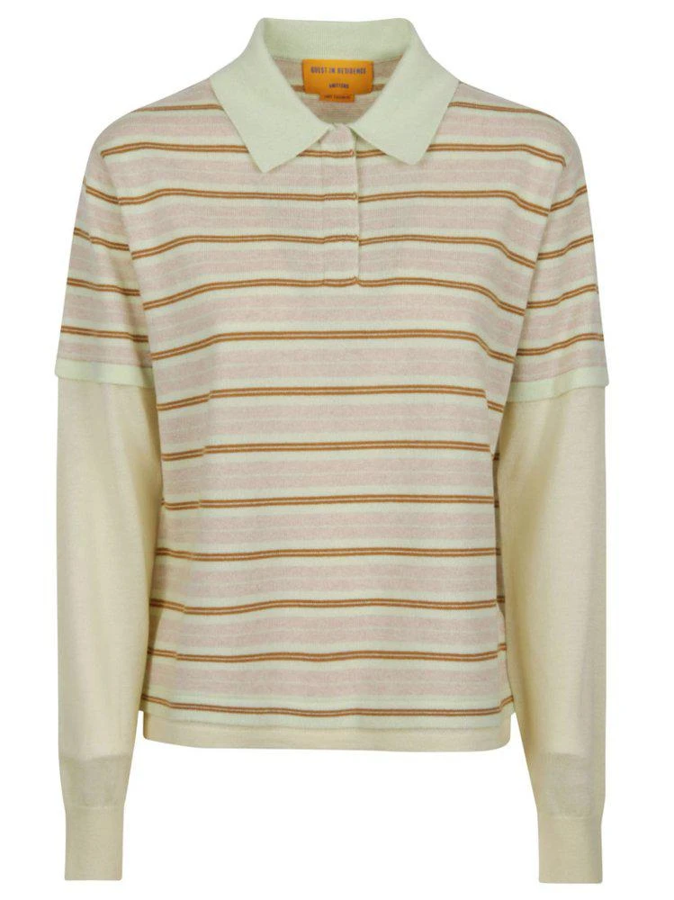 Guest In Residence Guest In Residence Layered Rugby Polo Sweater