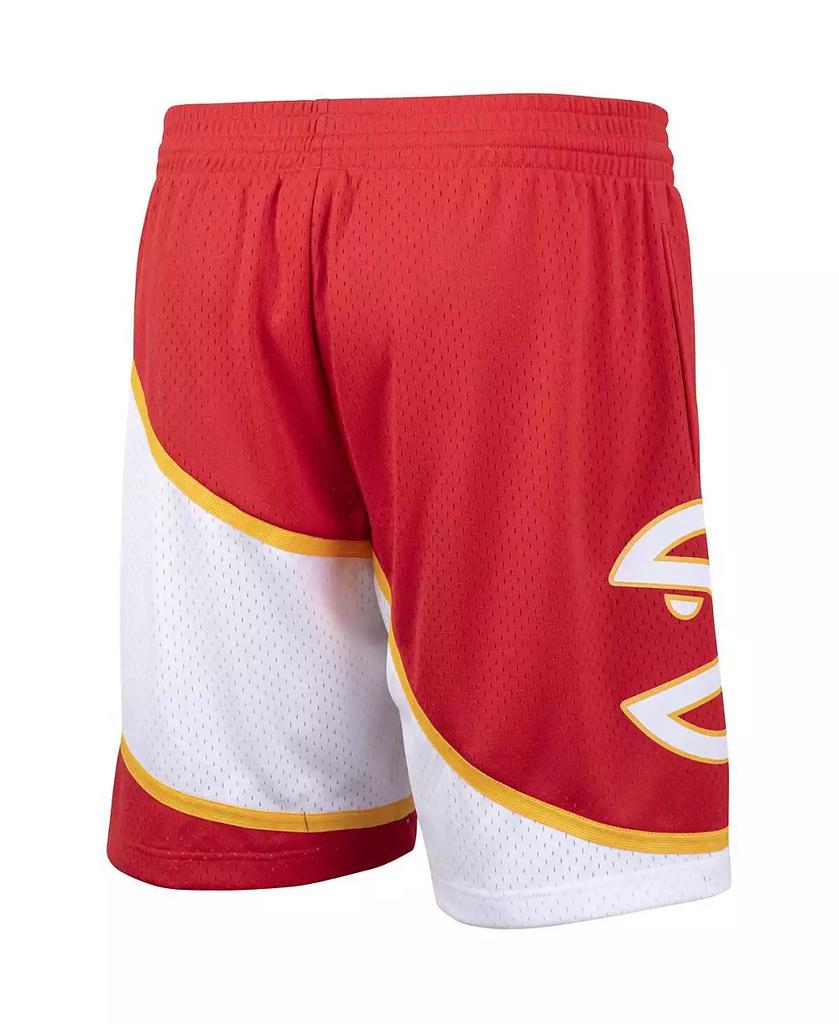 Mitchell and Ness Men's Red Atlanta Hawks Hardwood Classics Swingman Shorts