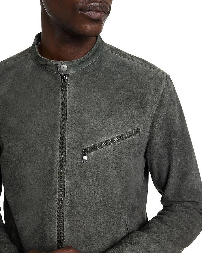 John Varvatos Reed Leather Racer Jacket 4
