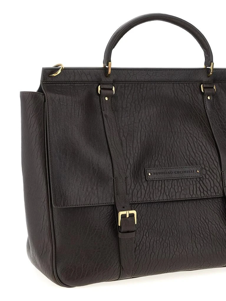 Brunello Cucinelli Brunello Cucinelli Foldover Top Briefcase 3