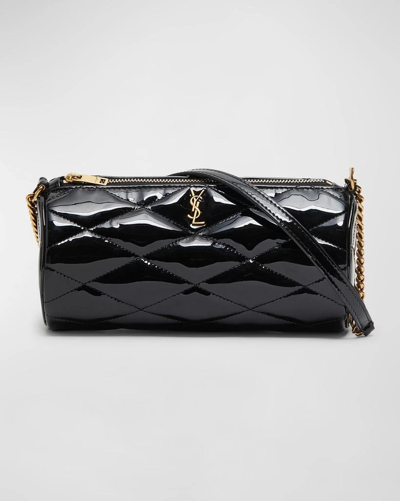 Yves Saint Laurent Sade Mini YSL Tube Shoulder Bag in Quilted Patent Leather 1