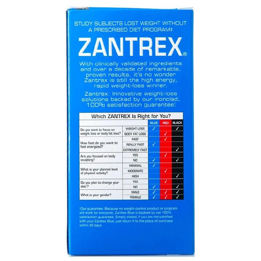 Zantrex Blue Weight Loss Pills 6