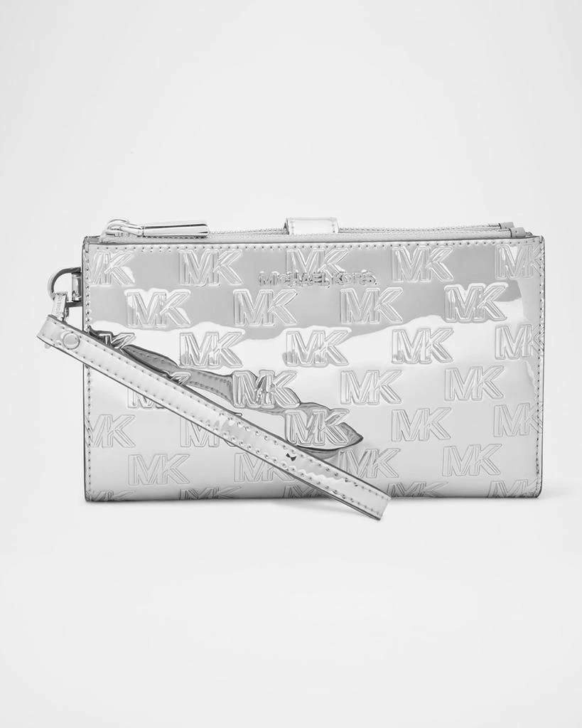 Michael Kors Jet Set Monogram Metallic Wristlet 1