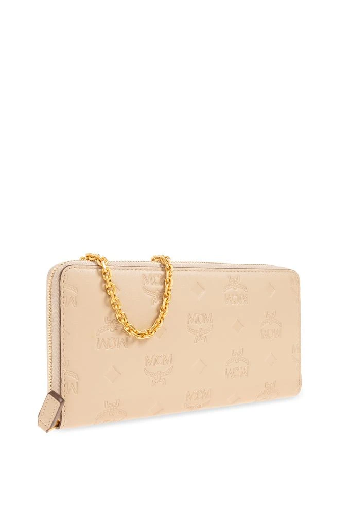 MCM Leather wallet with chain 4