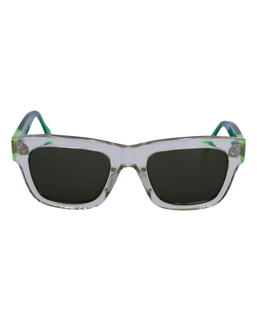 Celine Celine Square Sunglasses in Green Plastic 1