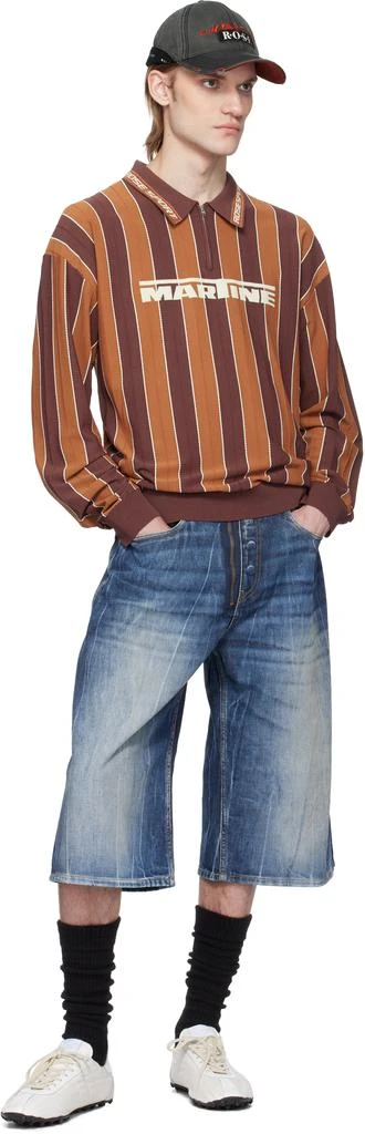 Martine Rose Brown Logo Polo 4