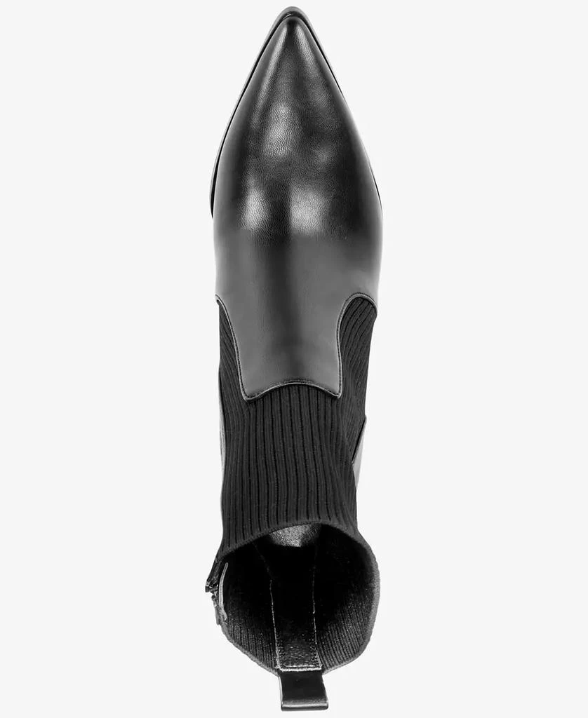 Wild Pair Trinityy Pointed-Toe Pull-On Knit Dress Booties, Created for Macy's 5