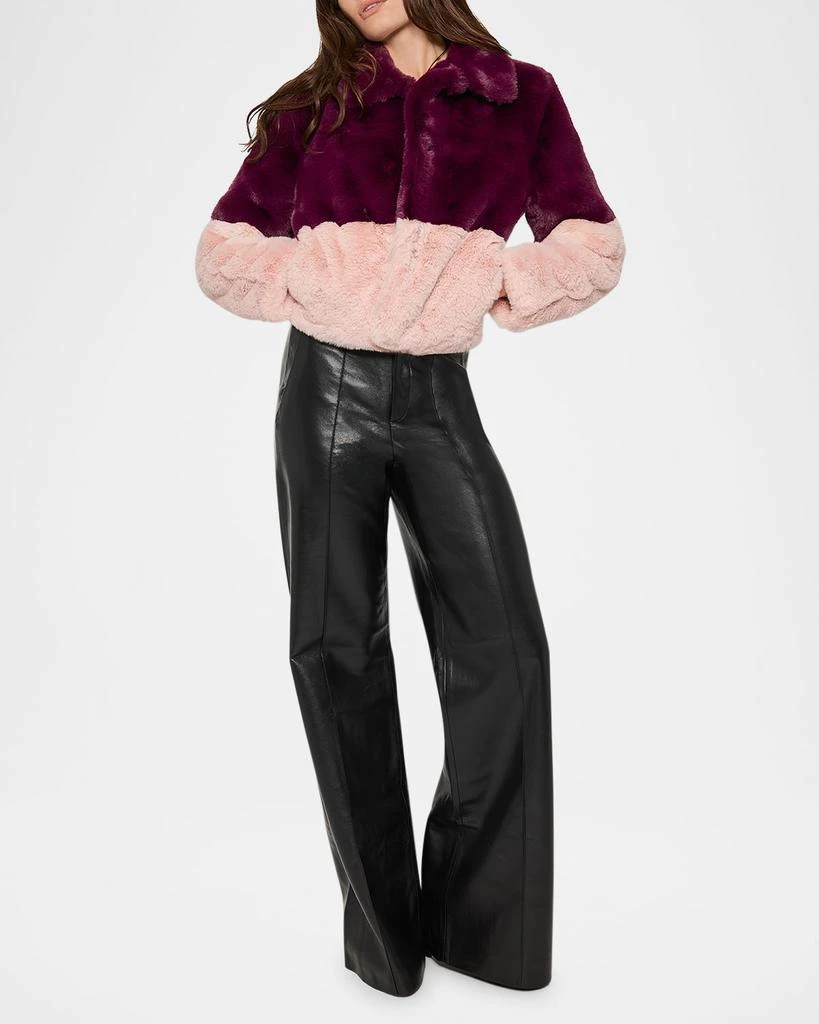 AS by DF Holden Two-Tone Faux Fur Chubby Coat 2