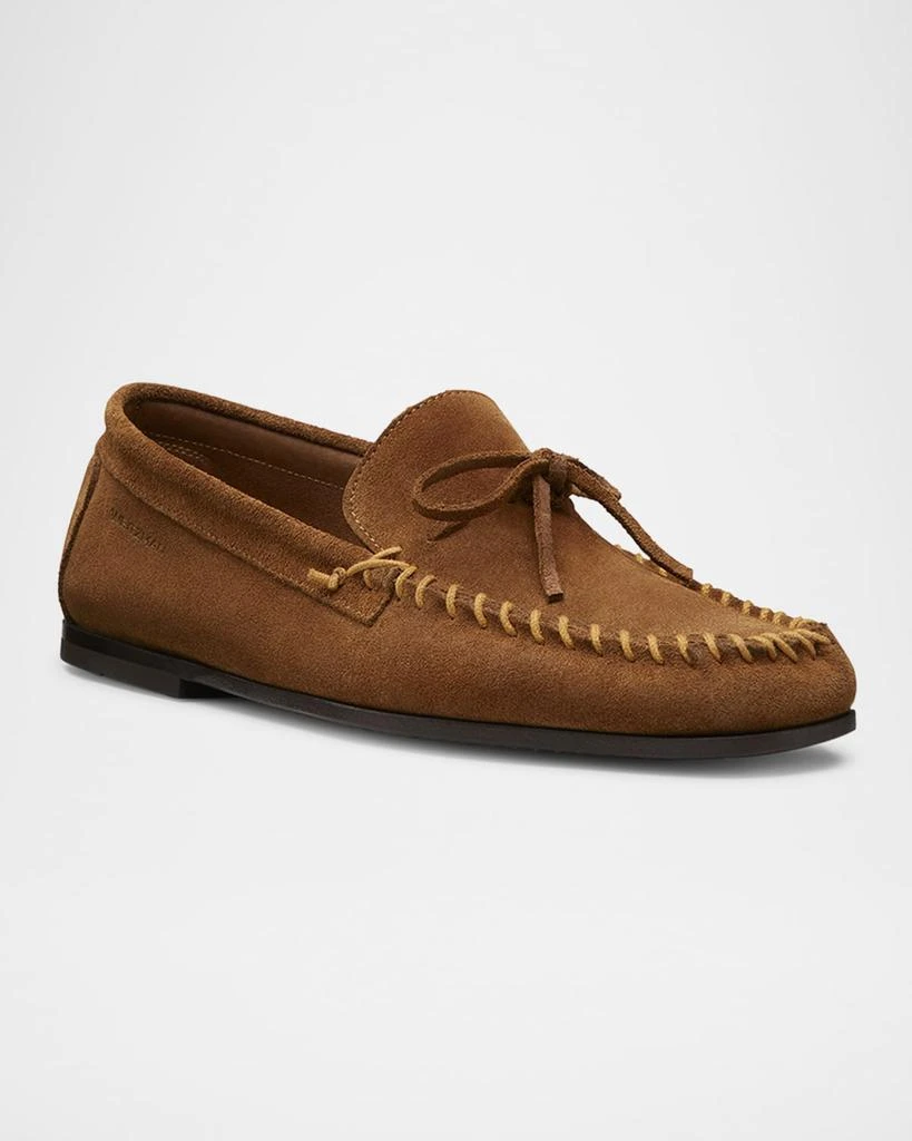Stuart Weitzman Men's Montauk Suede Moccasin Loafers 2