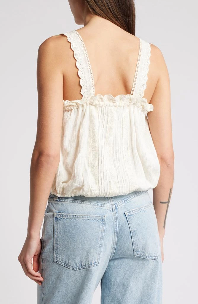 Free People Because of You Cotton & Linen Drawstring Waist Camisole 2