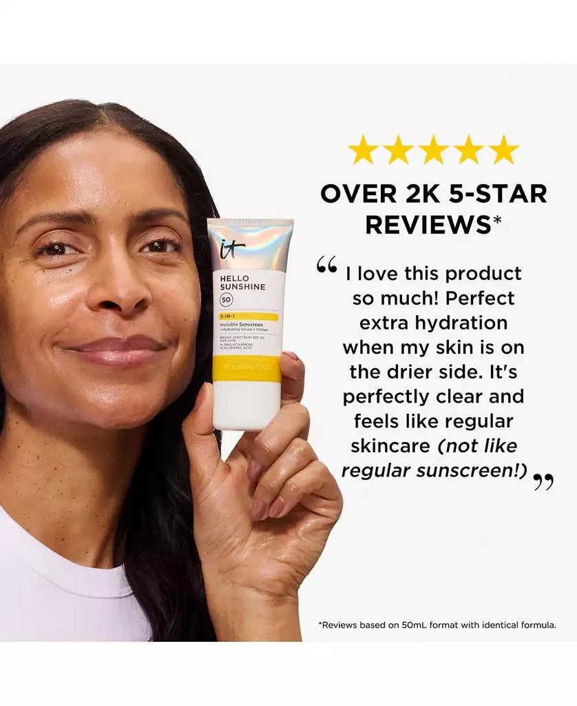 IT Cosmetics Hello Sunshine Invisible Face Sunscreen SPF 50 6