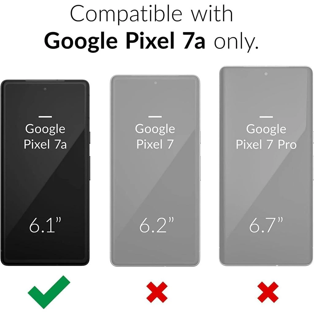 ENTRONIX Entronix Bundle Compatible with Pixel 7a - Heavy Duty Case 
1 Clear Screen Protector 2