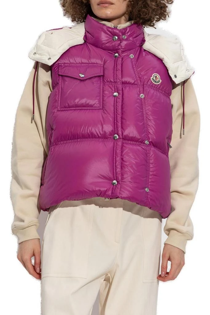 Moncler Moncler Pario Logo Patch Hooded Padded Gilet 2